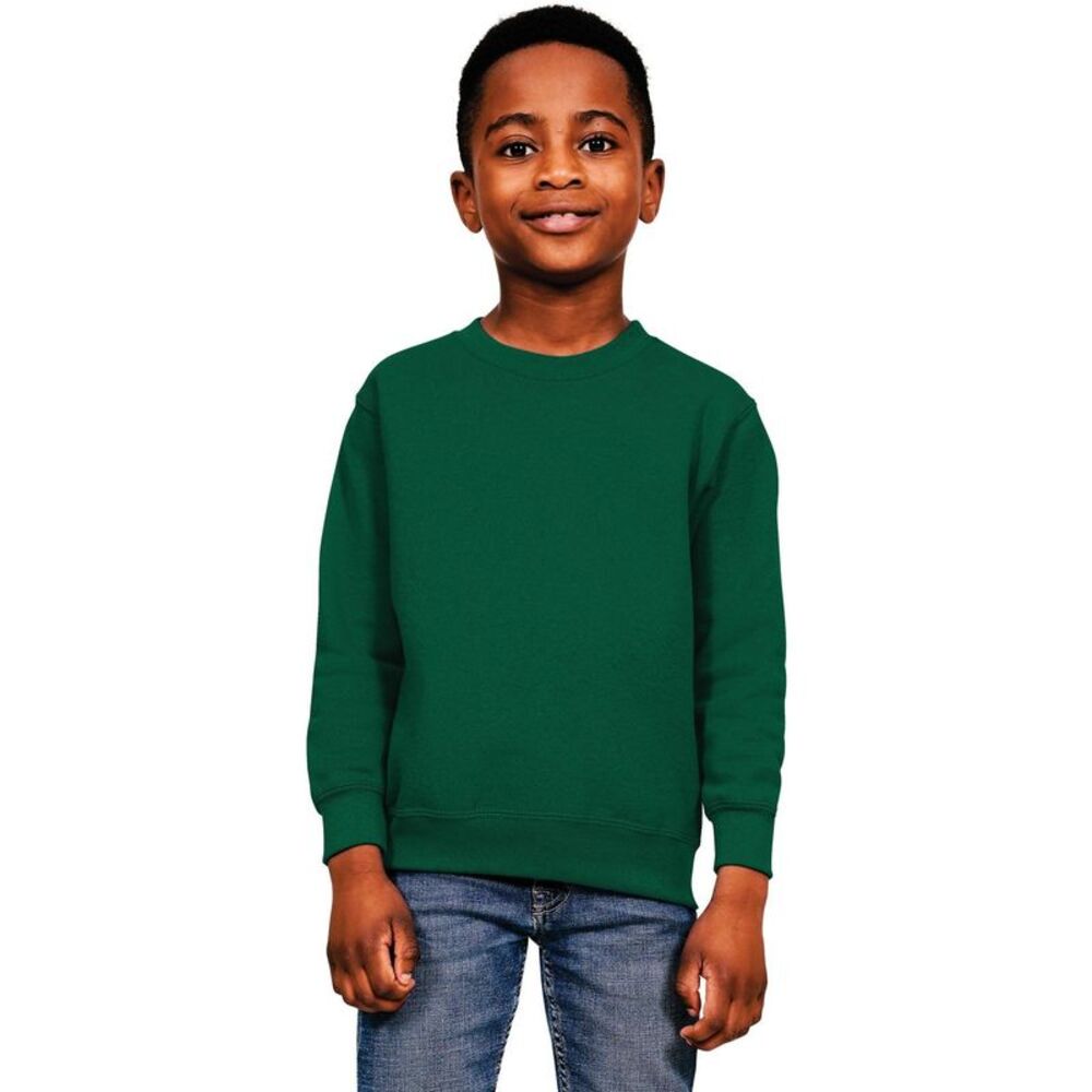 Casual Classics Childrens/Kids Blended Ringspun Cotton Sweatshirt / Forest Green